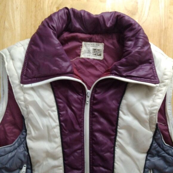 Vintage 70s Sears Color Block Puffer Vest - Picture 3 of 7